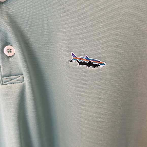 Patagonia Men's XL Performance Green Polo Shirt - Picture 3 of 7